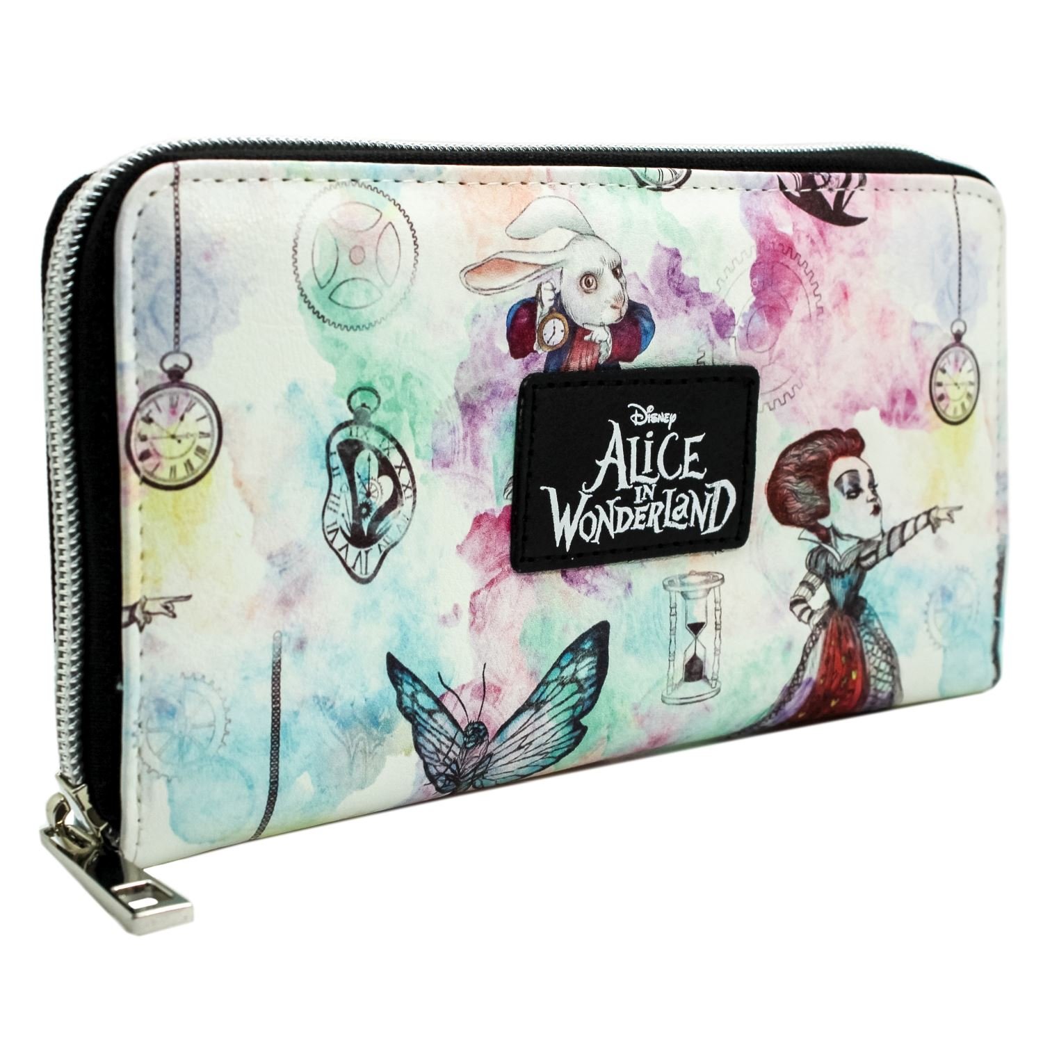 Alice In Wonderland The Looking Glass Purse Clutch Coin & Card Holder, White