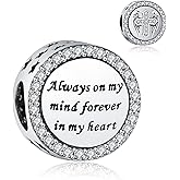 925 Sterling Silver Charms Fit Pandora Charms Bracelet God Has You In His Arms I Have You In My Heart Fit Wife Mother's Day Christmas Birthday Gift