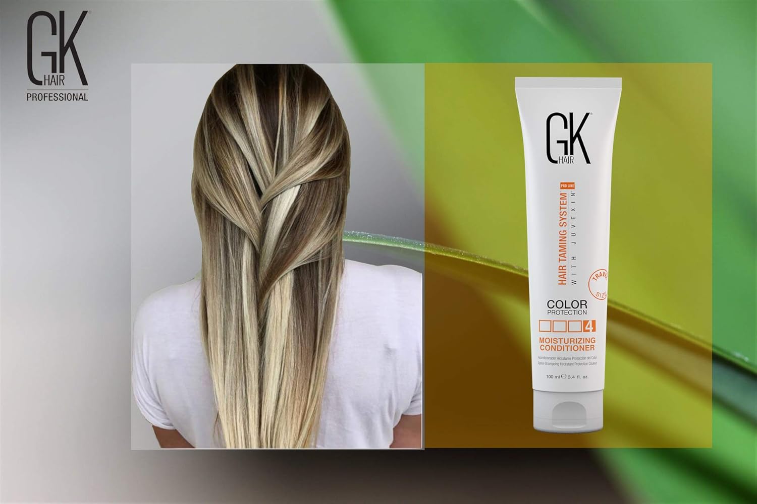 GK HAIR Global Keratin Moisturizing Hair Conditioner (100ml/3.4 Fl Oz) for Color Treated Dry Damaged Curly Frizzy Hair - Image 5
