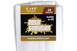 Rosin Evolution Press Bags - 25 micron (2" x 4.5") - 100 pack