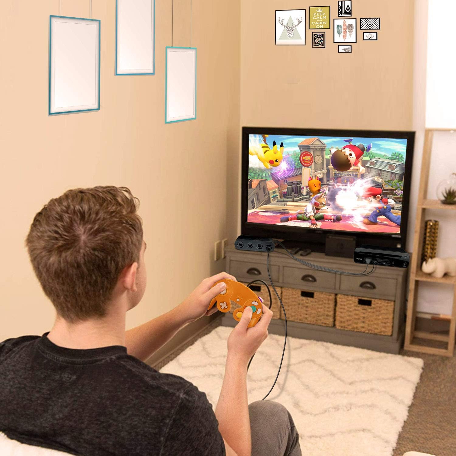 Gamecube Controller, VOYEE Wired Game Cube Gamepads 2 Pack for Nintendo Gamecube & Wii Console (Purple & Orange): Computers & Accessories