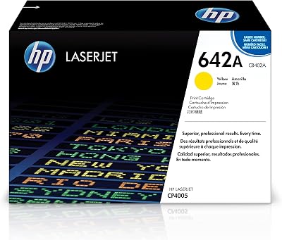 HP 642A CB402A Original LaserJet Toner Cartridge Yellow Pack of 1
