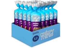 Crispy Minis Original Large Brown Rice Cakes, Multi-Pack, 127g (Pack of 12)