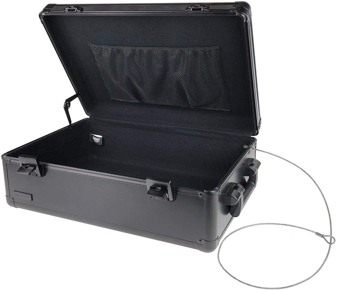 Vaultz Dorm/Storage Chest with Key Locks, 10 L x 6.5 H x 7.3 W inches, Super Tactical Black: Office Products