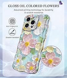 Avocase for iPhone 16 Pro Max Case, Colorful Oil