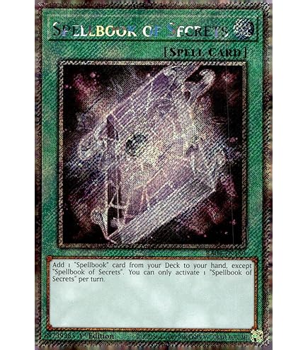 Amazon.com: Yu-Gi-Oh! - Spellbook of Knowledge - INCH-EN059 - Super Rare -  1st Edition