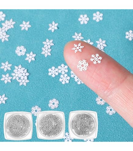 270 Pièces Mini Flocons De Neige En Métal - Décorations Noël DIY Pour Arbre, Fenêtre Et Table D'Hiver