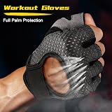 Flintronic Gym Gloves Breathable Microfiber Padded Palm Non-Slip Training Gloves view 4