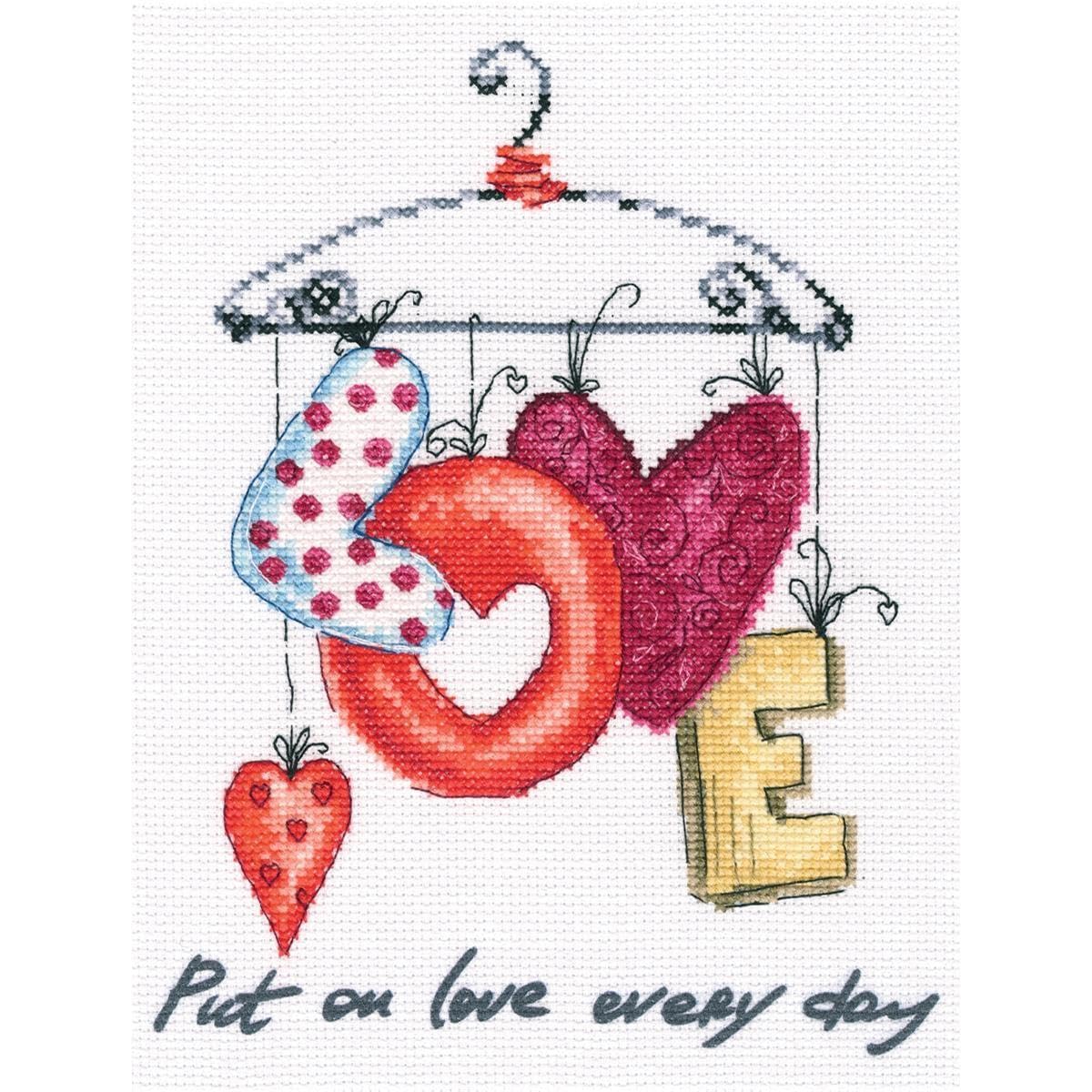 Cross Stitch KIT Love/HANGR