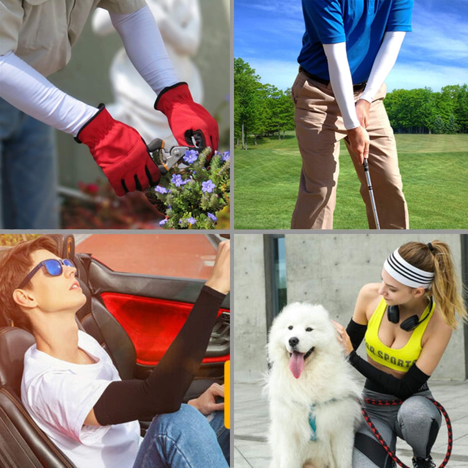 UV Protection Cooling Arm Sleeves - UPF 50 Compression Arm Sleeves for Men/Women/Students for Elbow Brace, Baseball, Basketball, Football, Cycling Sports (Beige): Industrial & Scientific
