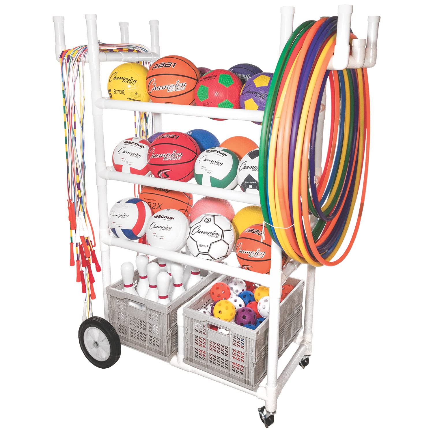 Photo 1 of *** BOX 2 OF THREE ONLY***Champion Sports High-Impact All-Terrain Cart - 53" L x 19" W x 59" H - White