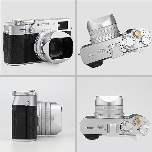 Haoge Square Metal Lens Hood for Fuji X100VI Fujifilm FinePix