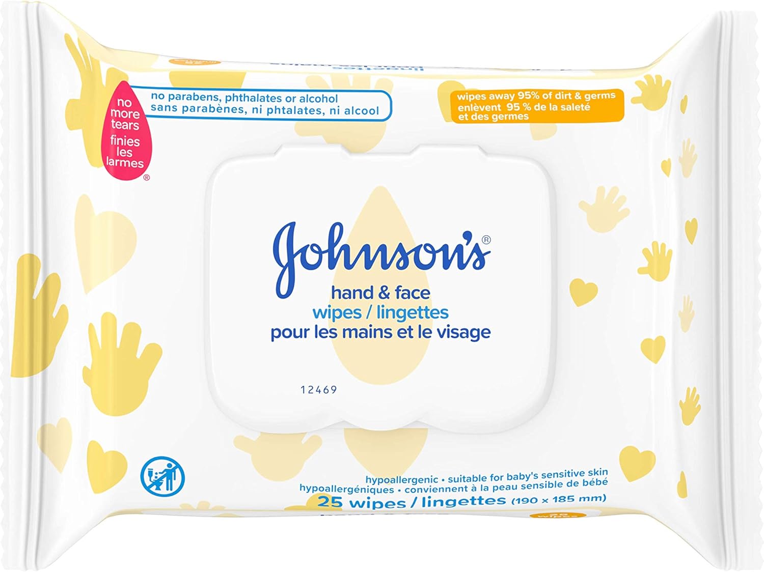 johnson and johnson baby hand and face wipes