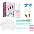 Sensitive Eyelash Glue Kit, Cluster Lash Glue| 2-３ Weeks Long Lasting | Strong Hold | Waterproof | Low Fume Eyelash Glue for Self Application and Professional Use (5ml, Black)