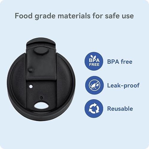 IRON FLASK Replacement Flip Lid Wide Mouth - Straw Lid Compatible With Wide Mouth Water Bottles, BPA Free - View #12