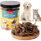 Vorenzyme Freeze Dried Quail Treats for Dogs &amp; Cats &ndash; Single Ingredient, High Protein Dog Treats, Grain Free, Easy Digestion, Healthy Training Rewards for Dogs &amp; Cats, 3 oz