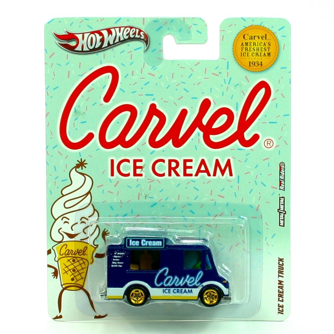 ICE CREAM TRUCK * CARVEL ICE CREAM * Hot Wheels 2012 Nostalgia Series 1:64 Scale Die-Cast Vehicle