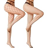MengPa Women's Fishnets Tights High Waist Stockings Party Thigh High Pantyhose