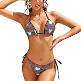 State of Ohio Women's Two Piece Bikini Set Halter Swimsuit
