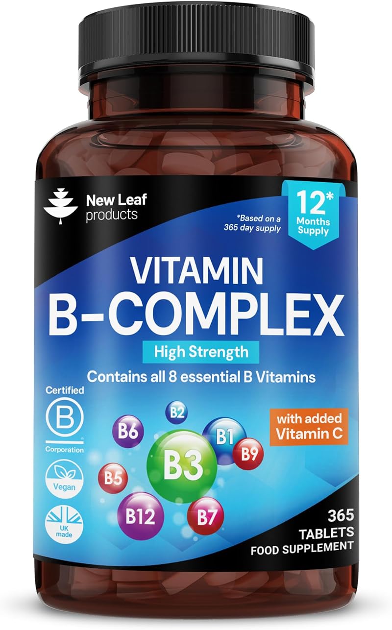 New Leaf Vitamin B Complex 365 Tablets - Energy & Immune Support