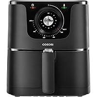COSORI Air Fryer Large Hot Electric Oilless Deluxe Temperature Control, Nonstick Basket, ETL Listed, 3.7 QT, Knob-Black