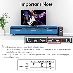 J-Tech Digital 8K HDMI Audio Extractor with eARC