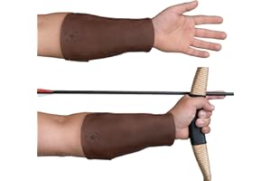 Valhalla Gear, Archery Arm Guard, Forearm Protector, Adjustable Straps, Archer Essentials, Shooting Practice, Larping, Full Grain Leather, Handmade, Bourbon Brown