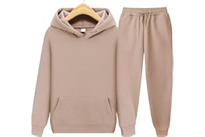 CHAIRAY Unisex Hoodies Tracksuit Sweatsuits for Women Set Mens 2 Piece Hooded Sweatshirts and Sweatpant Set Jogger Sweatsuits