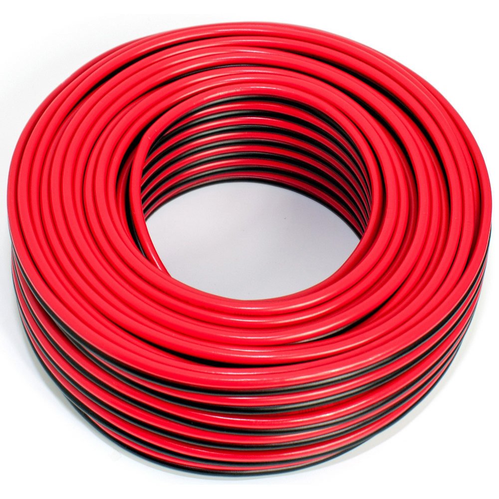 SeKi Speaker Cable 2 x 2.50 mm² - 25 m - Red/Black - CCA - Audio Cable - Speaker Cable — image 1