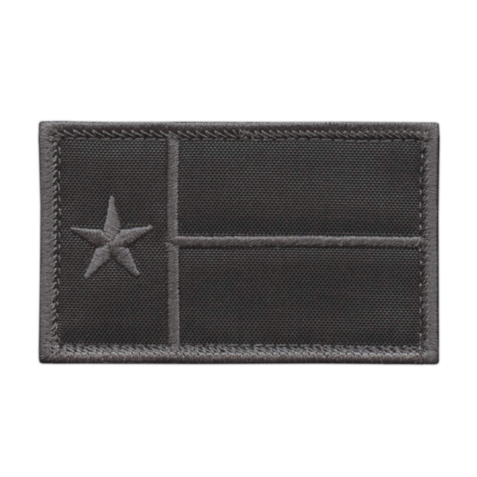 Texas Lone Star Flag Blackout Subdued USA Army Tactical Morale Touch Fastener Cap Patch