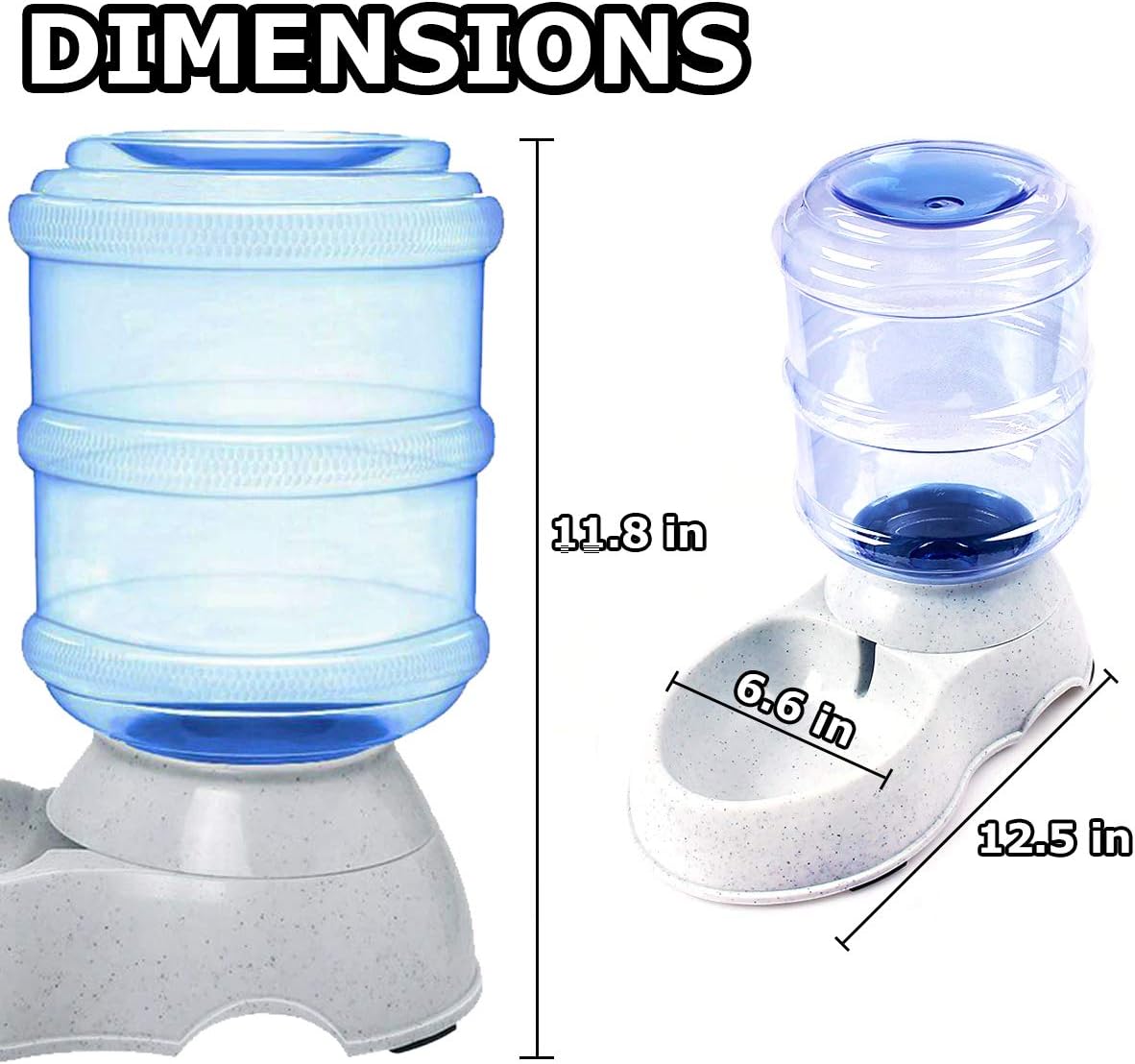 Pet Supplies : VaygWay Self Dispensing Pet Waterer – Automatic Gravity Dog Cat Waterer - Pet Water Dispenser Dogs Cats – Dog Water Bowl Water Dish – Automatic Water Bowl for Pets : 