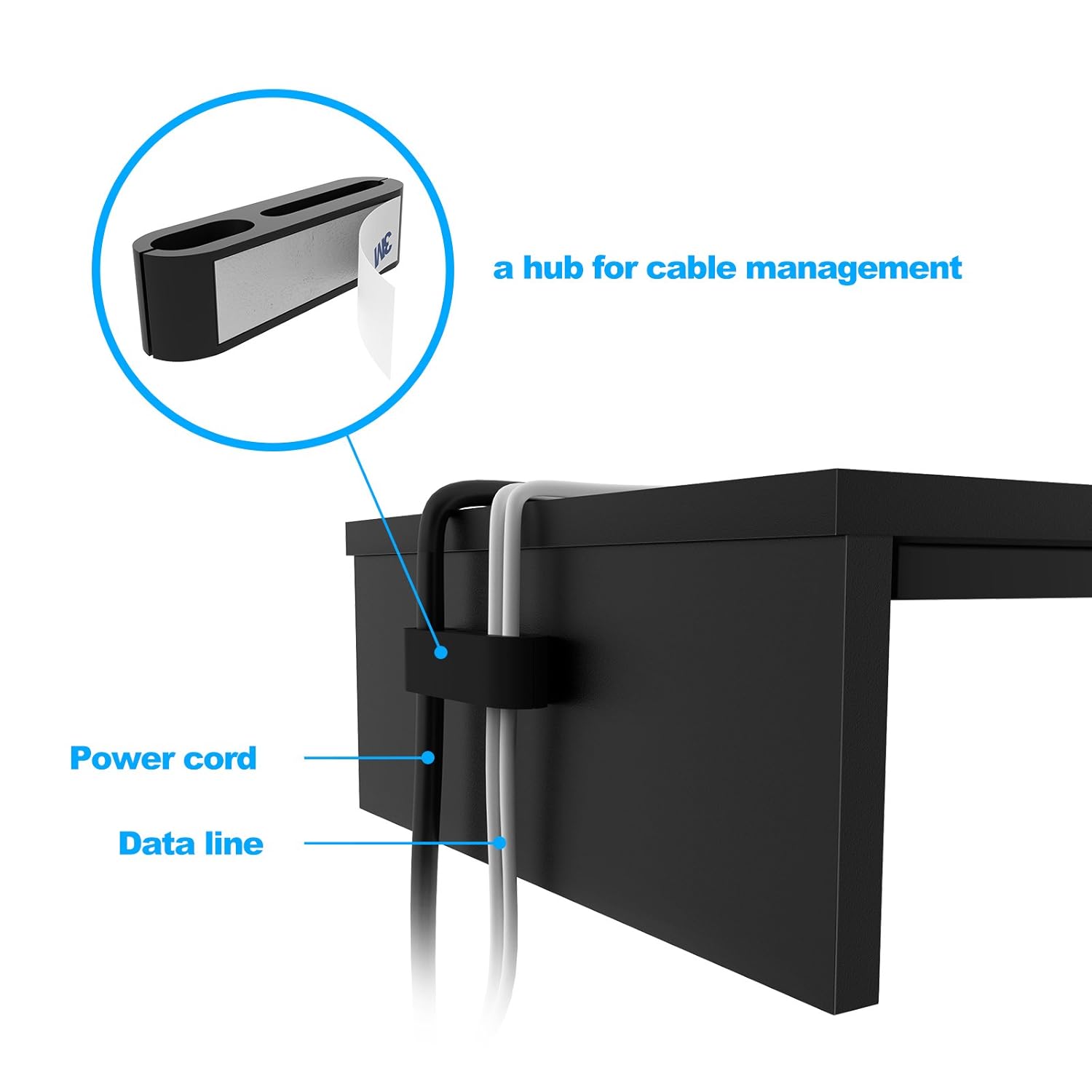 Office Supplies 1homefurnit Wood Monitor Stand Riser Desk Storage