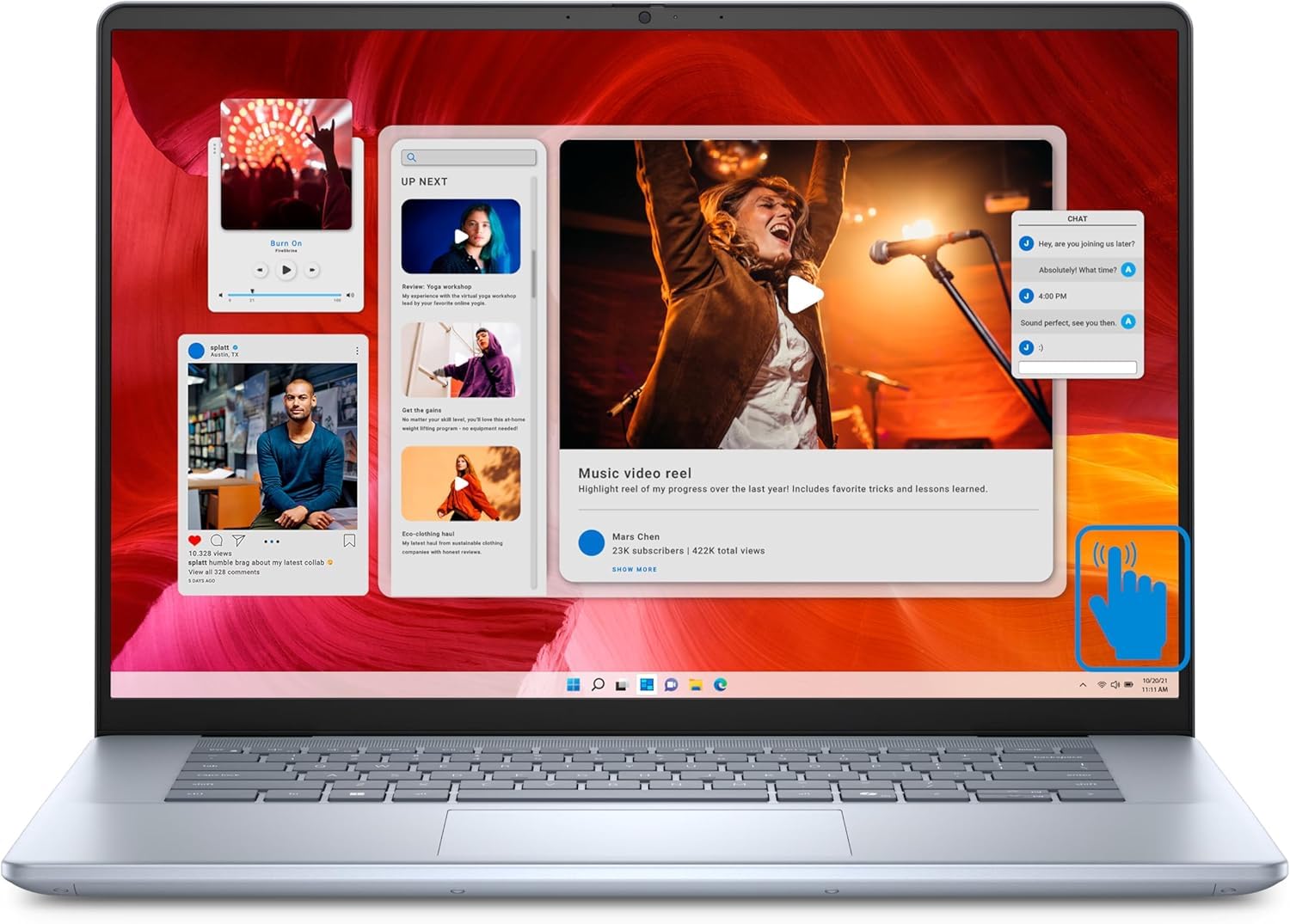 Dell Inspiron 16 Plus 7640 16" Touchscreen FHD+ Laptop Computer, Intel Core Ultra 9 185H 16 Core, 16GB RAM, 1TB SSD, Thunderbolt 4, Backlit Keyboard, Fingerprint, Intel Arc Graphics, Windows 11 Pro