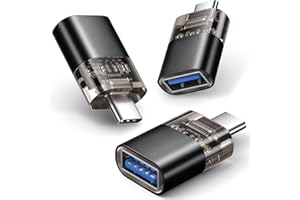 USB C to USB Adapter 3-Pack, USB 3.0 5Gbps Type C Male to USB Female Converter Compatible with MacBook Pro/Air, iPad, iPhone 