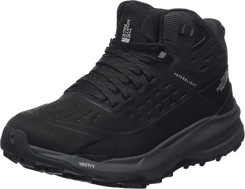 Damen Vectiv Exploris 2 Mid Futurelight Lthr Sneaker, TNF Black Vanadis Grey, 37 EU