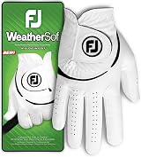 FootJoy WeatherSof Golf Glove White/Black Right Hand M-L EU