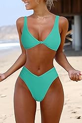 geluboao Women Maternity Swimsuit 2 Piece Sexy V
