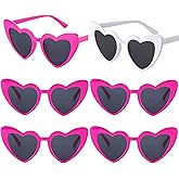Bachelorette Party Favor Sunglasses 6 Pack,Retro Cat Eye Heart Sunglasses for Women,Bridesmaid Proposal Gifts