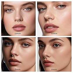 D.Bella 8PCS 16G Surgical Steel Nose Septum