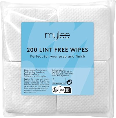 MYLEE Lint-Free Nail Wipes 200pcs - Gel Removal Pads for Manicure & Pedicure