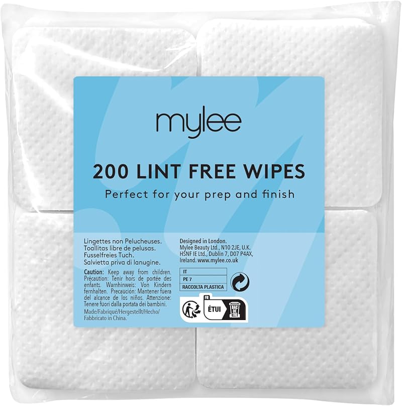 MYLEE Lint-Free Nail Wipes 200pcs - Gel Removal Pads for Manicure & Pedicure