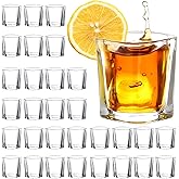 Aoeoe 30 Pack Shot Glasses Bulk Set with Heavy Base, 2.2 oz Square Shot Glass Set, Clear Espresso Shot Glass, Small Whiskey Shot Glasses for Vodka, Whiskey, Tequila, Espressos, Spirits & Liquors
