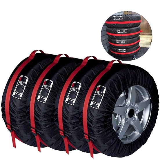 ELR Durable 4x4 Spare Tire Rim Covers Rain Resistant Tyres Tote Large