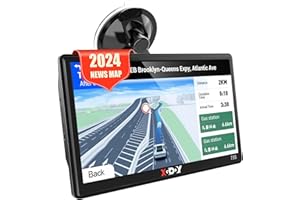 XGODY GPS Navigator for Car 2024 Truck Drivers 7 inch Navigation Systems for Car with Voice Guidance and Speed Camera Warning 2D&3D map Americas Maps Free Lifetime Map