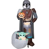 Gemmy Airblown Inflatable The Mandalorian and Grogu&trade; in Pod, 6.5 ft Tall, Grey