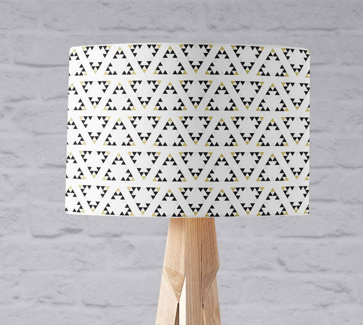 Black and White Geometric Lampshade Ceiling light shade or Table lamp