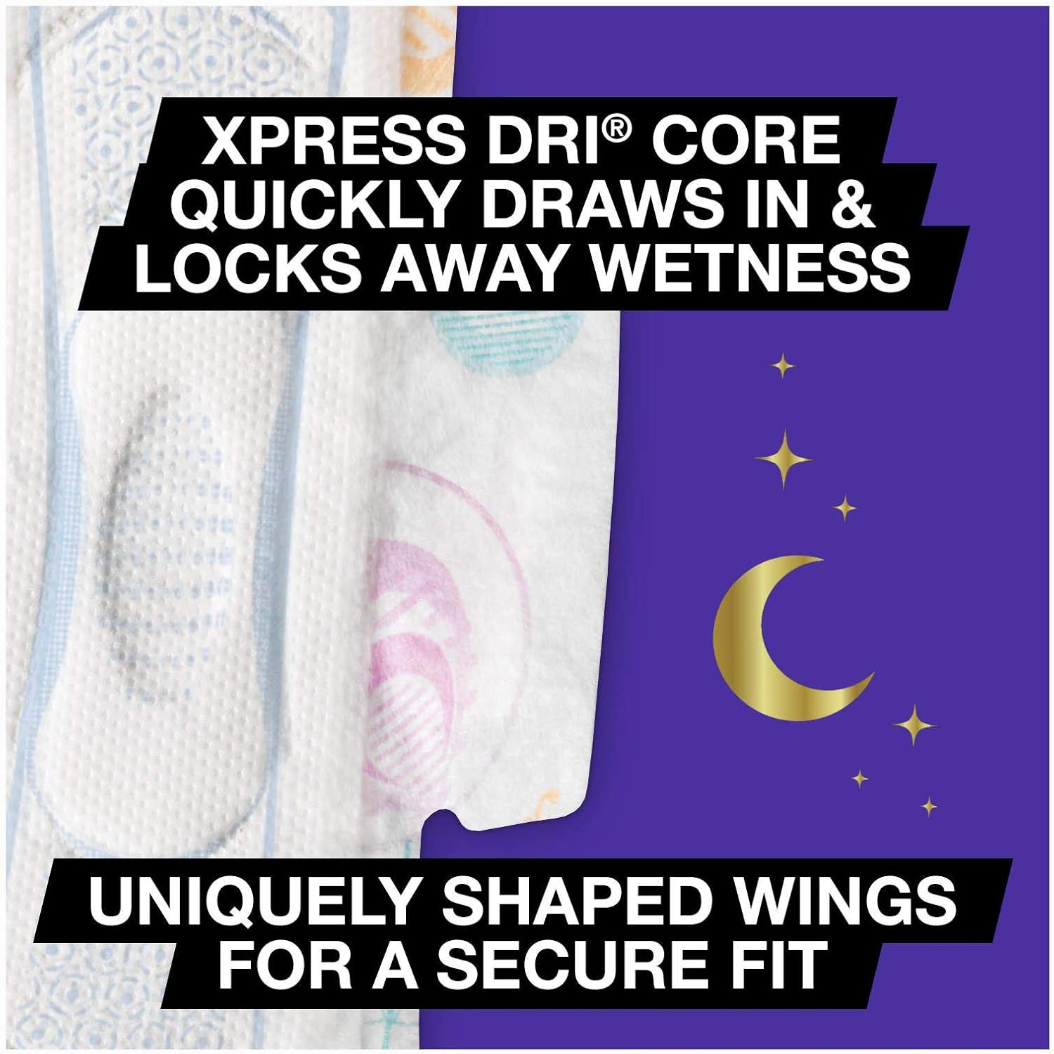 U by Kotex AllNighter Ultra Thin Overnight Feminine Pads with Wings, Unscented, 84 Count (3 Packs of 28): Health & Personal Care