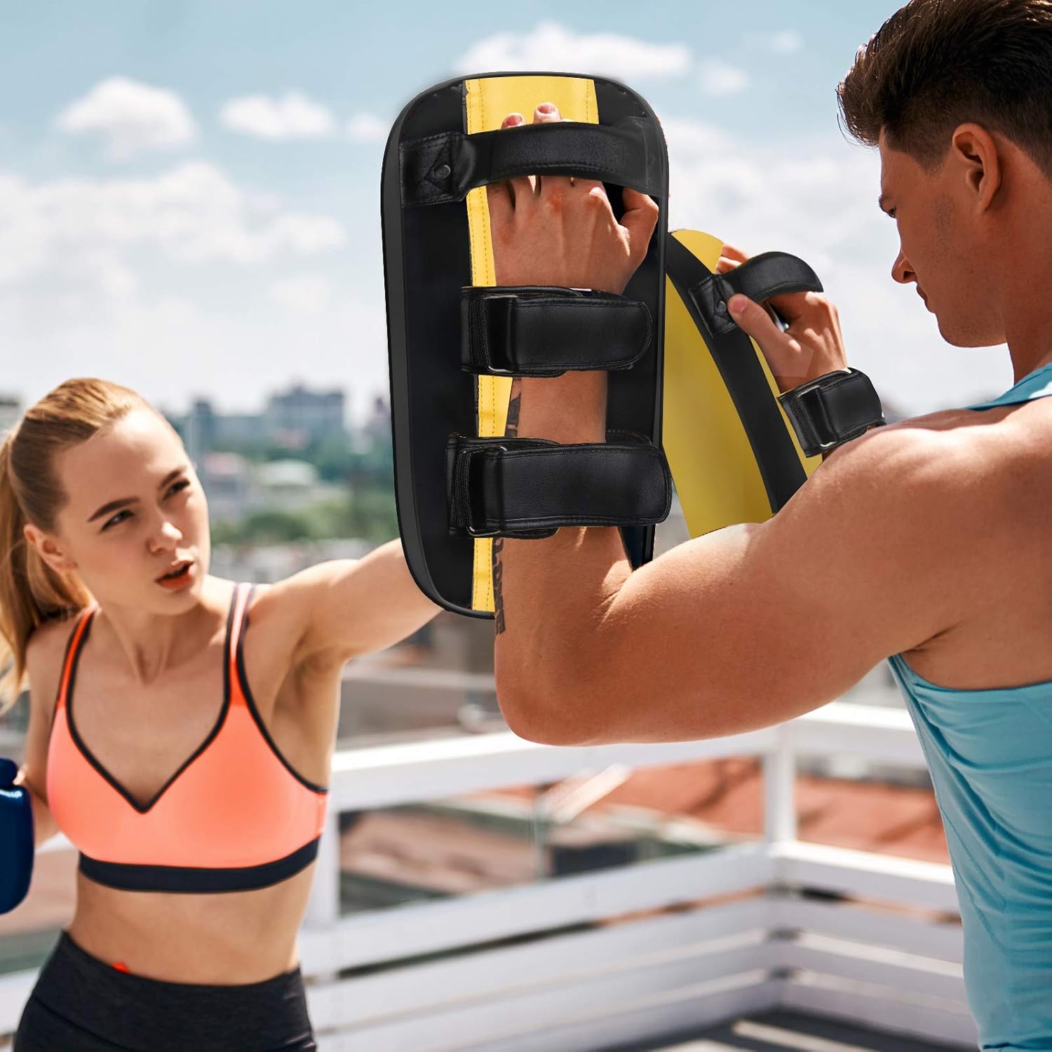 Overmont 1PC Taekwondo Karate Kick Boxing Pads Muay Thai Punching Paddles –Foot Target Strike Body Shield– Great for Coaching MMA, Martial Arts and Training : Sports & Outdoors