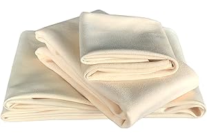 SHEEPSKIN ELITE Chamois Drying Cloth Car Drying Towel Real Leather Super Absorbent Fast Drying Natural Chamois Car Wash Cloth Accessory (7.25 SQ FT in Total)