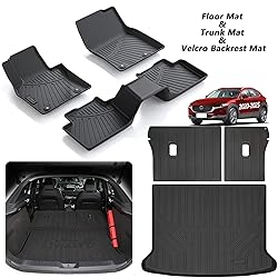 LJWAITO Floor Liners & Cargo Liners & Backrest Mat